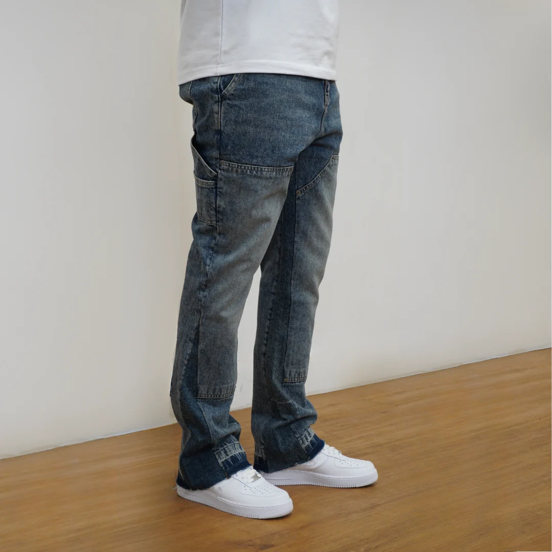 the flared carpenta' jeans - blue - Image 3