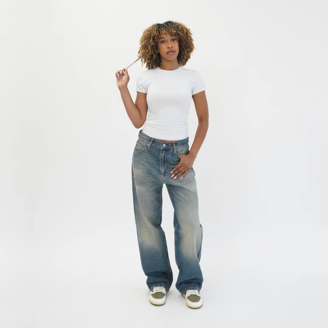 the straight leg jeans - blue - Image 6