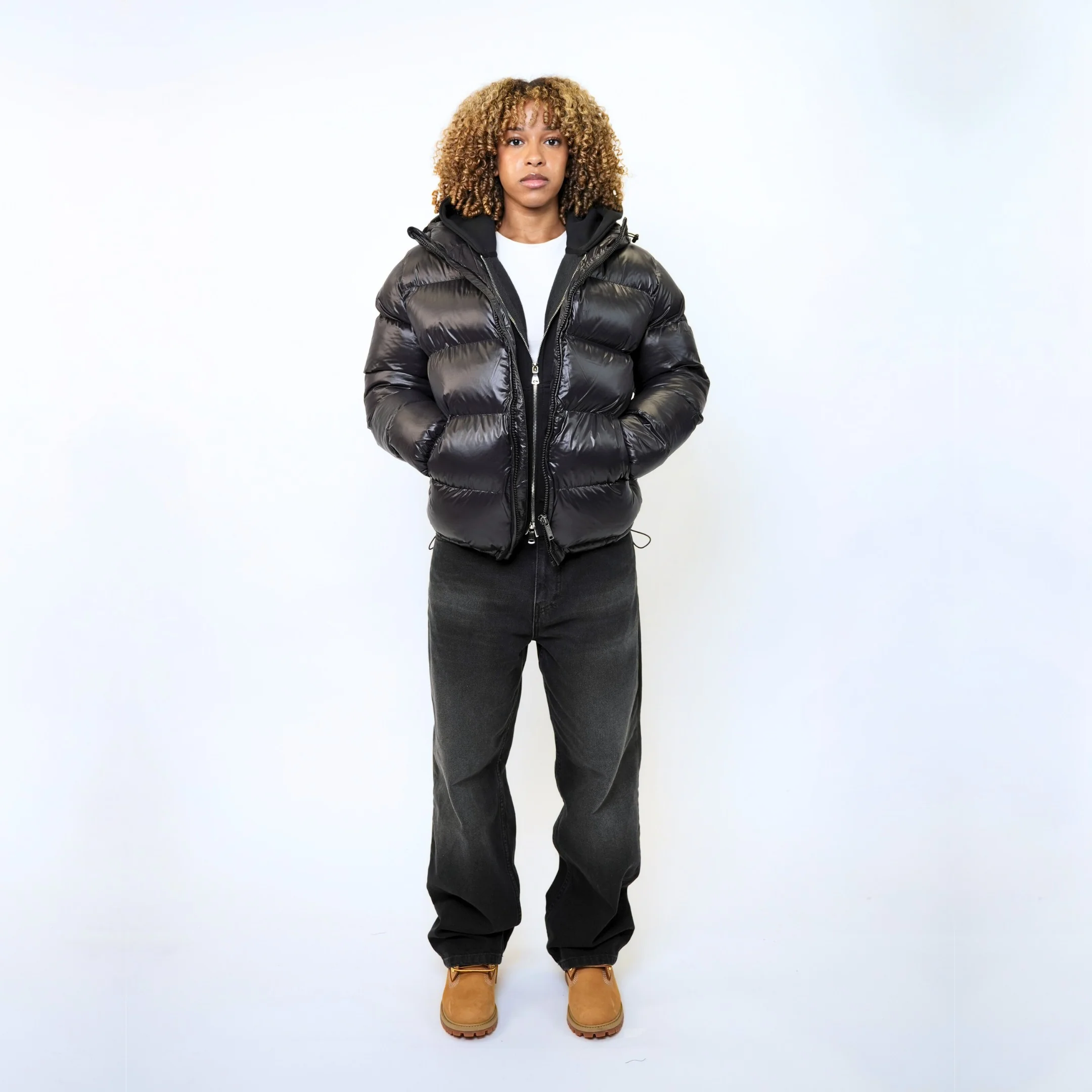 the down puffa’ - black - Image 4