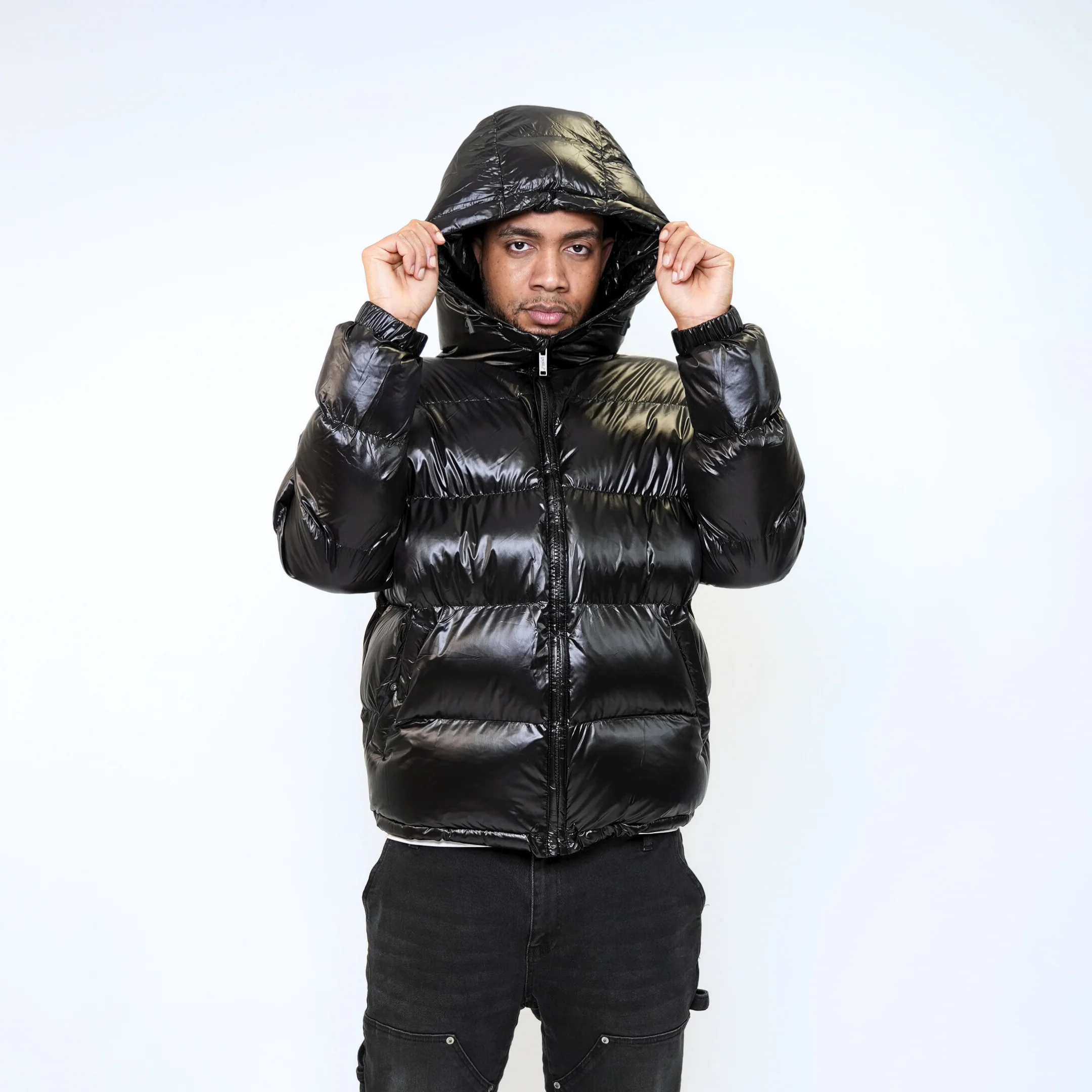 the down puffa’ - black - Image 5