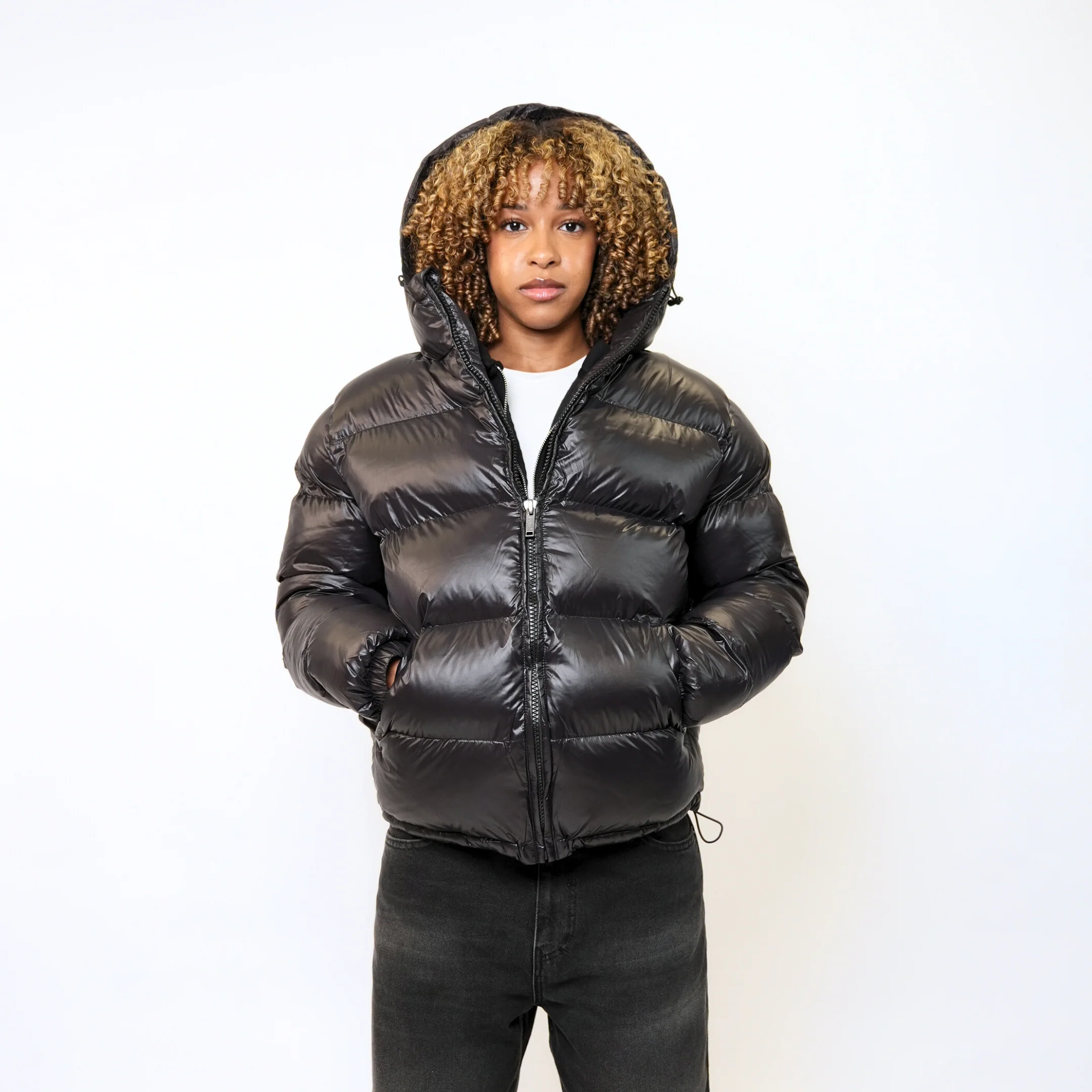 the down puffa’ - black - Image 6