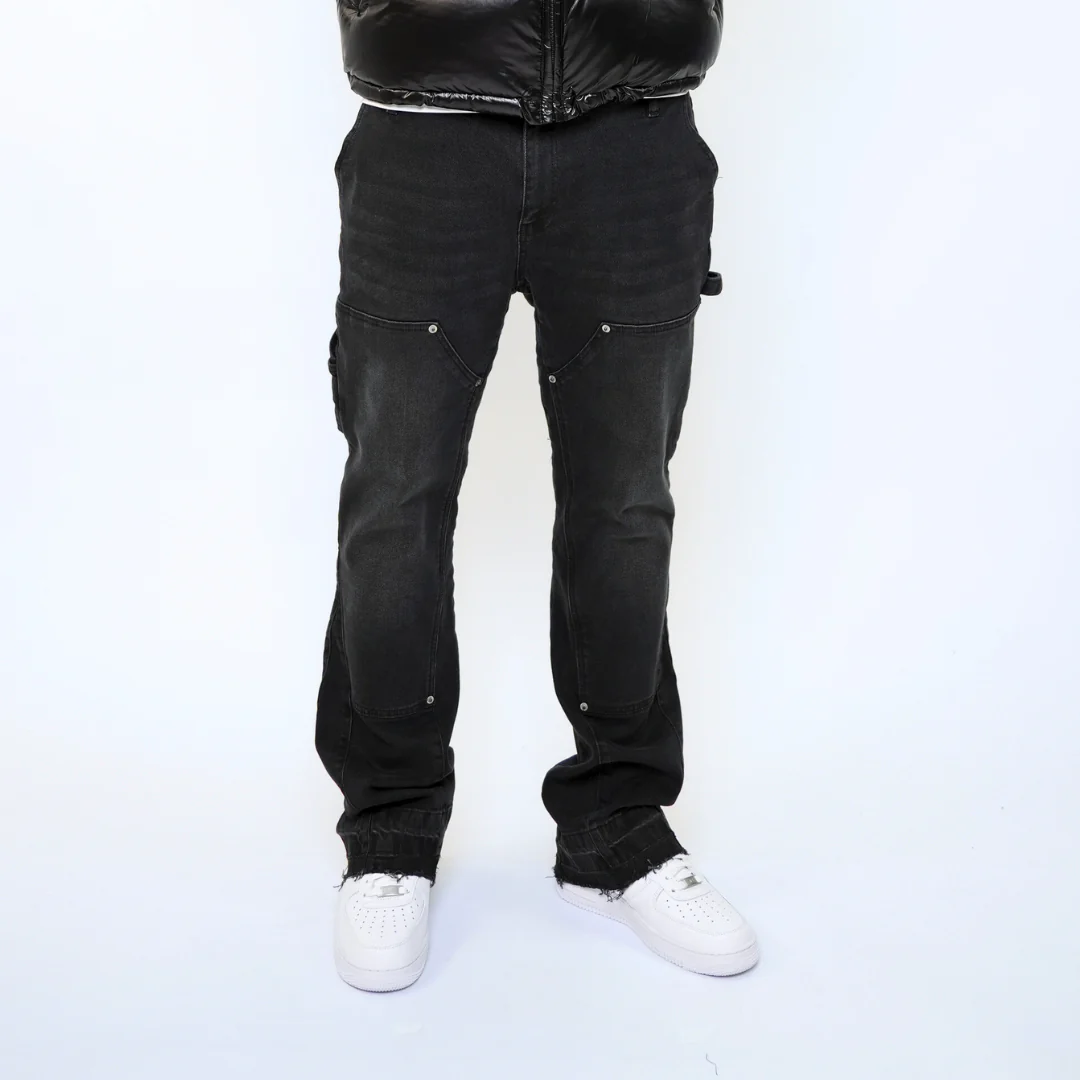 the flared carpenta' jeans - black - Image 4