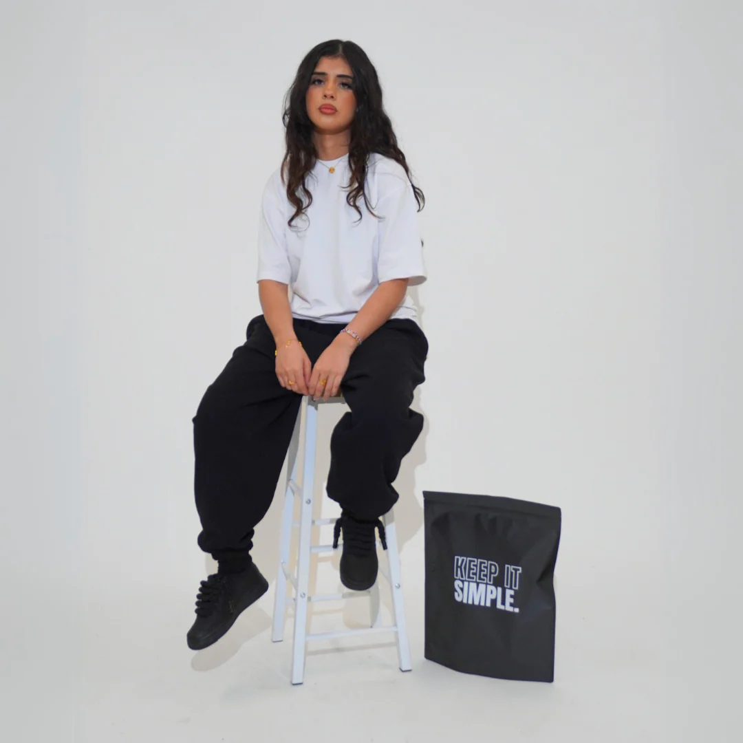 the baggy cuffed jogga' - black - Image 5