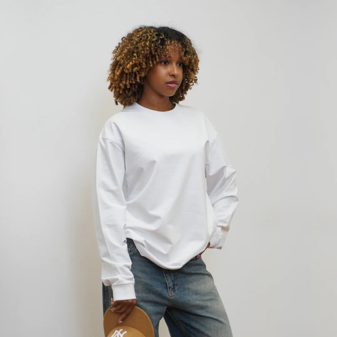 the perfect long sleeve tee - white - Image 5