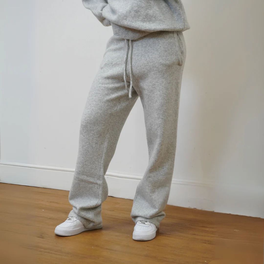 the soft-knit straight leg jogga' - grey - Image 5