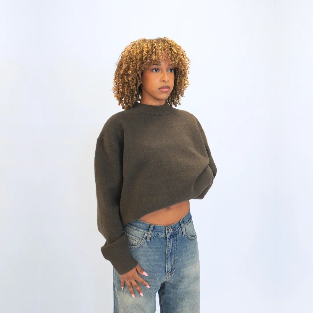 the soft-knit sweata' - brown - Image 6