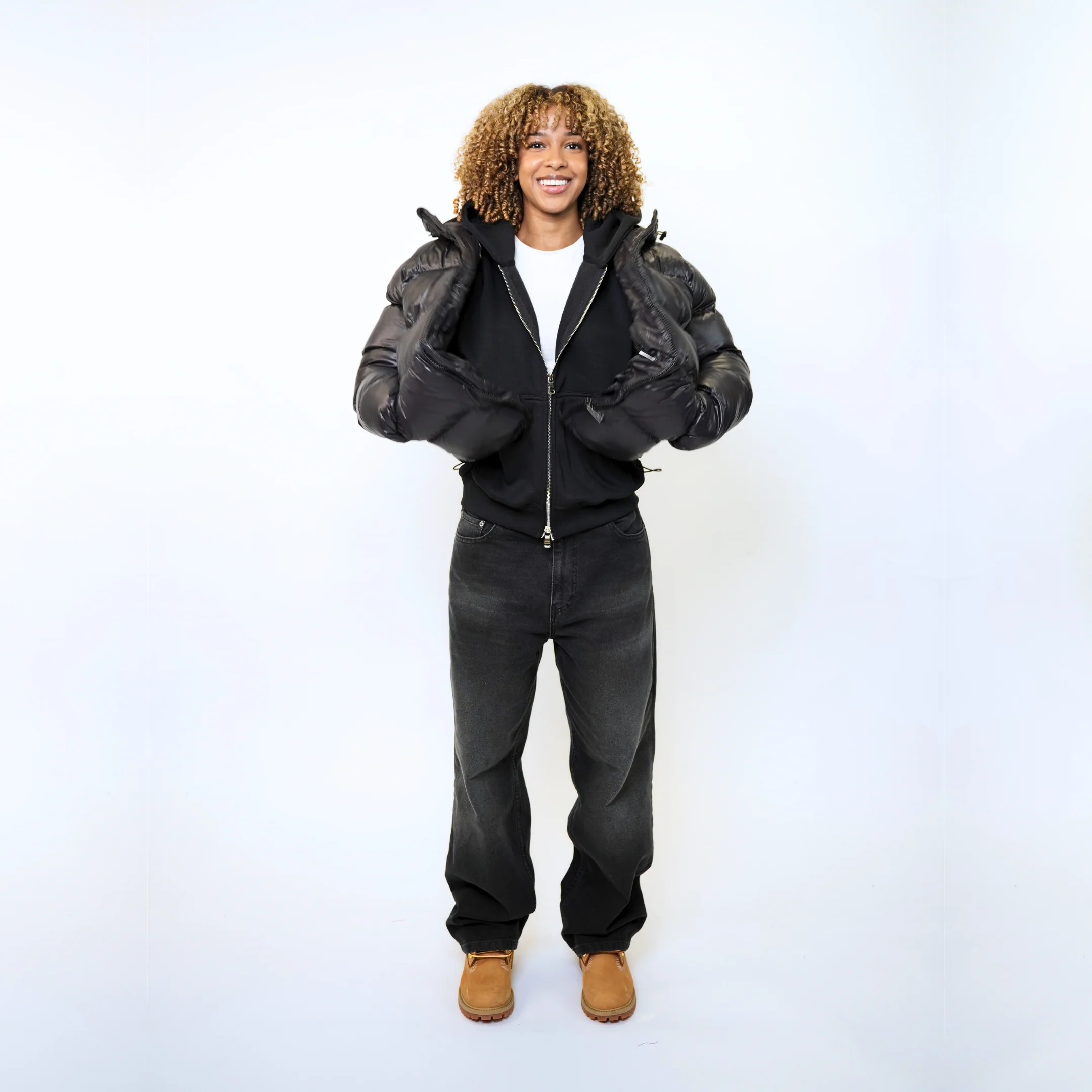 the straight leg jeans - black - Image 4