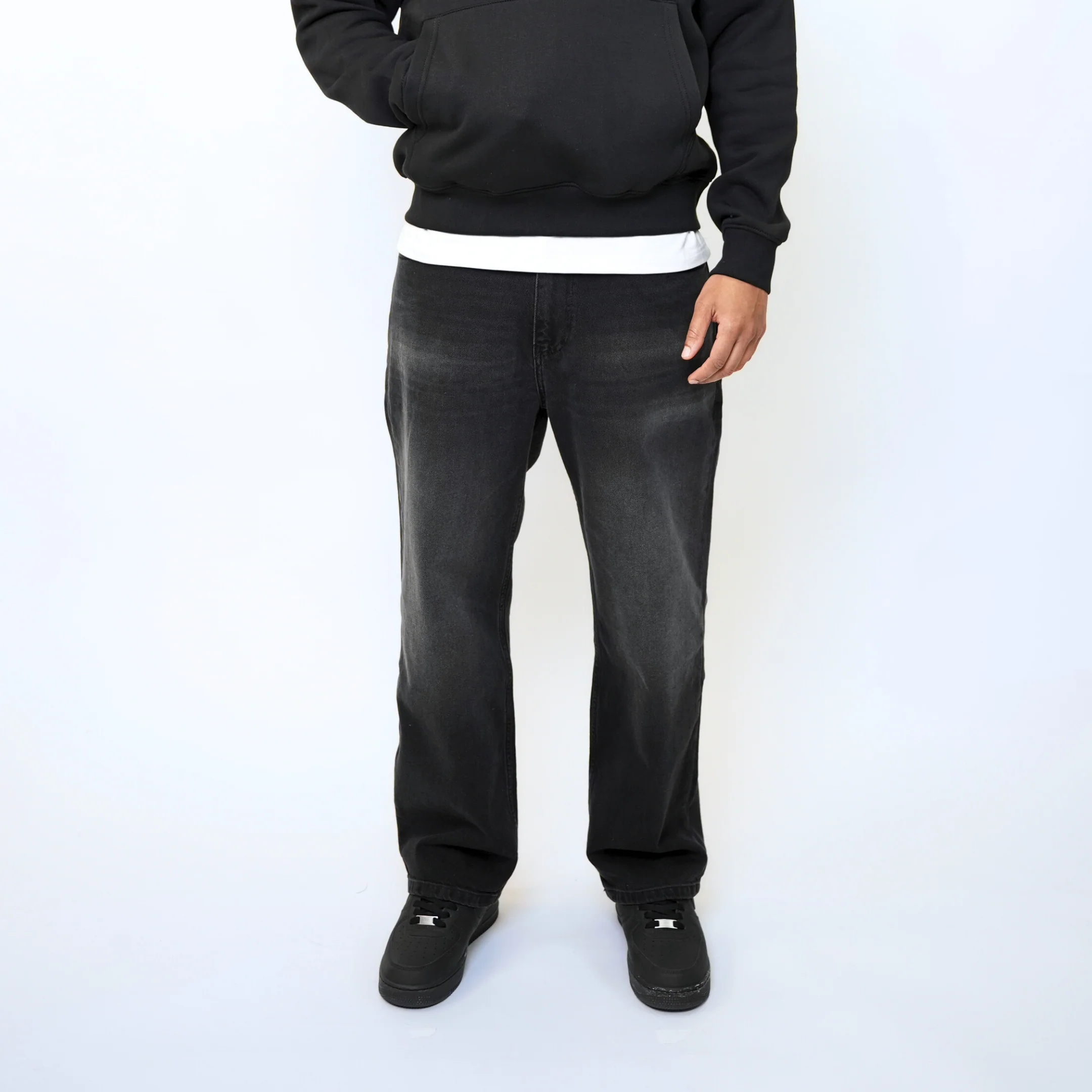 the straight leg jeans - black - Image 5